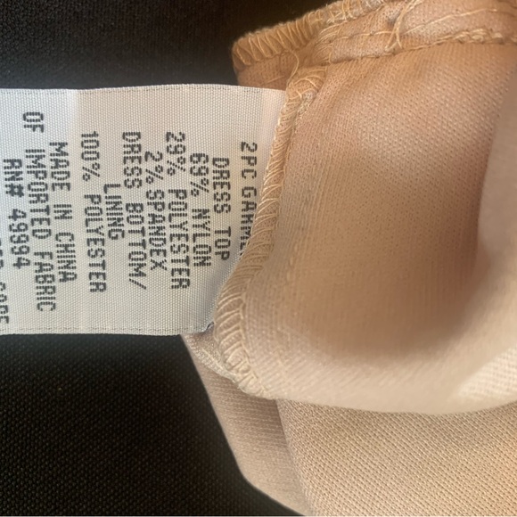 R & M Richards Gold/Tan dress sz 8 - Picture 6 of 8